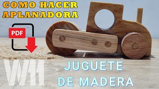 quotCómo Hacer una Aplanadora de Madera Fácil y Rápido con materiales recicladosquot juguetes demadera [upl. by Hanzelin299]