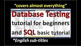 Database TestingData Testing In Software TestingSQL Tutorial for BeginnersDatabase Test PlanSQL [upl. by Nah]