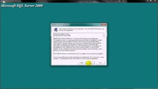 How to Install SQL SERVER 2000 64bit w7 [upl. by Hnilym]