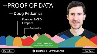 DePIN Enabled AI Acceleration  Doug Petkanics Livepeer Founder  Proof of Data 2024 [upl. by Ahsaeyt]