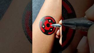 Sharingan eye  Madara Uchiha tattoo idea tattoo tattooideas anime animeart shorts [upl. by Arivle555]