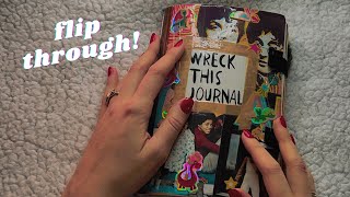 ASMR wreck this journal flip through whispers crinkles tapping book triggers [upl. by Pihc106]