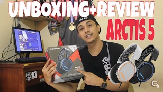 UNBOXING  REVIEW  STEELSERIES ARCTIS 5 [upl. by Forester]