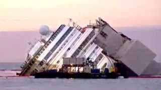 Raising the Costa Concordia A Time Lapse [upl. by Llerahs]