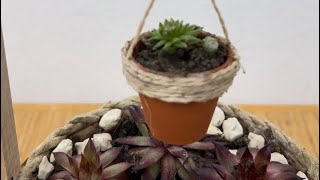 DIY Mini Cactus Wishing Well Planter [upl. by Avictor]