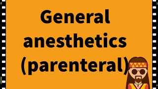 Pharmacology General anesthetics Anesthesia CNS MADE EASY [upl. by Nee]