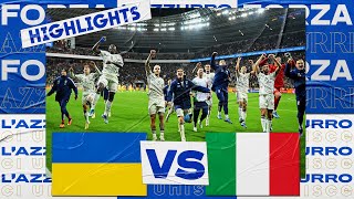 Highlights UcrainaItalia 00  Qualificazioni EURO 2024 [upl. by Wycoff]