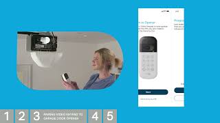 How to Install and Set Up the myQ Smart Garage Video Keypad  Support [upl. by Annerahs]