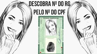 COMO DESCOBRIR O NÚMERO DO RG PELO CPF [upl. by Bat]