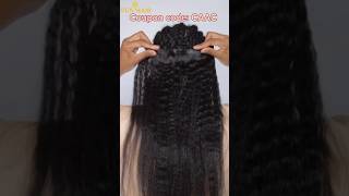 Natural Clip Ins Extension Install🔥Fullness Kinky Straight Hair Review FtUlaHair [upl. by Llertnom]