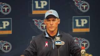 Titans coach Ken Whisenhunt on loss to Browns [upl. by Meerek]