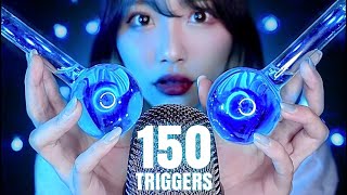 ASMR｜飽き性の人向け！10分で150種類の音😪【150＋Triggers】 [upl. by Whelan]