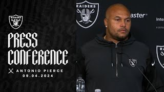 Coach Pierce ‘This Is a Business Trip and That’s How We’re Approaching It’  Raiders  NFL [upl. by Eelaras]