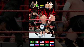 John Cena amp Roman Reigns vs The Miz amp Samoa Joe 2017  WWE Phonk Edit 💀 wwe phonk johncena [upl. by Lefty]