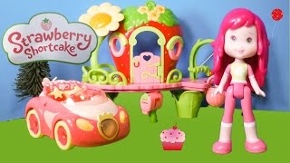 Unboxing The Strawberry Shortcake Sun Lovin Convertible Car [upl. by Adnaval]