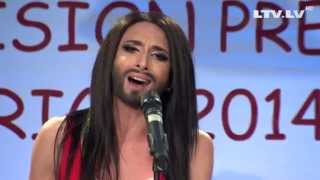 Conchita Wurst  Rise Like a Phoenix LIVE in Riga [upl. by Eillor]