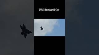 F22 Raptor flyby military f22 f22raptor airforce airplane avation avgeek shorts trending [upl. by Kcirdde]