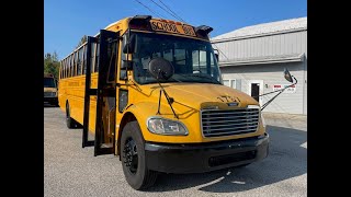 2014 Freightliner Thomas Yellow School Bus exterior and interior walkaround video 10147 [upl. by Katti]