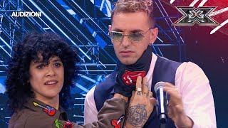 Achille Lauro prova lo strumento misterioso di Jaqueline Branciforte  X FACTOR 2024 AUDIZIONI [upl. by Okiam28]