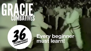 Gracie Combatives  The 36 SelfDefense Techniques Every BJJ Beginner MUST Learn [upl. by Sturrock972]