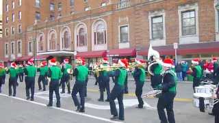 Elmira NY Christmas Parade 2012 Southside High School Marching Band [upl. by Utir]