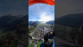 Relaxing Flight Above Interlaken Soaking in the Views Before Landing [upl. by Ahsitak]