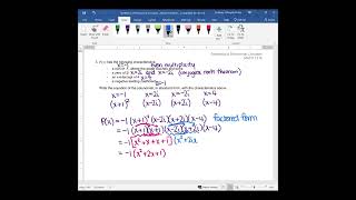 Finding Equation of a Fifth Degree Polynomial Given its Roots [upl. by Ryley]