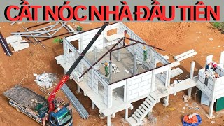 1022 Làng Nủ Mới CẤT NÓC NHÀ ĐẦU TIÊN  Tấm Vách Tường Khí ALC Quá Tuyệt Vời  Bà Bán Phở [upl. by Leahcym136]