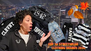 TOP 10 BEST STREETWEAR CLOTHES 2024 Fall Edition🍂🍁 [upl. by Ainoloppa]