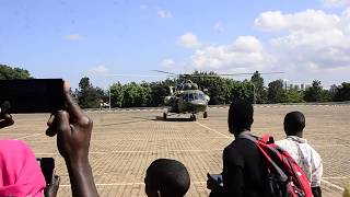 How UPDF Aircraft carrying Abirigas body left Kololo to Arua [upl. by Acisey]