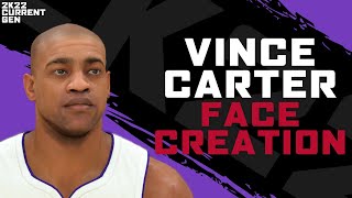 VINCE CARTER Face Creation NBA 2K22 Current Gen [upl. by Diantha]