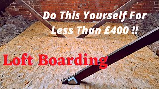 Raised loft boarding How to board a loft  Loft Boarding 2021 [upl. by Vescuso]