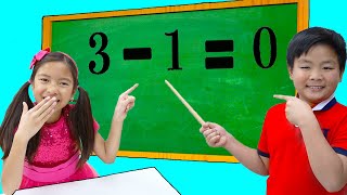 Wendy Alex and Lyndon Learn Math amp Numbers for the School Exam  Fun Kids Videos [upl. by Helmer315]