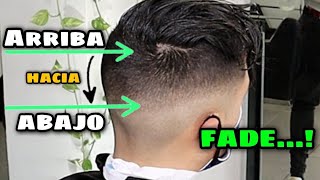 ✅ DEGRADADO OSCURO ¿ Como Hacer un Corte de Pelo FADE  bien Explicado Paso a Paso el DESVANECIDO [upl. by Mauretta]