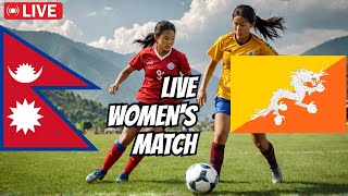 Nepal w vs Bhutan w live match SAFF Women’s Championship [upl. by Cogn]