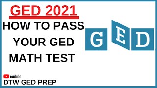 How to Pass GED Math Test  GED 2022 [upl. by Llenyar]