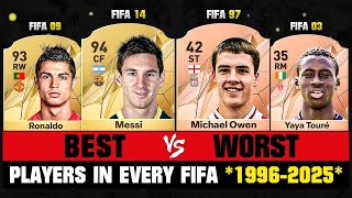 BEST VS WORST Football Players In Every FIFA Game 😱🔥 ft Ronaldo Messi Toure… etc [upl. by Dean408]