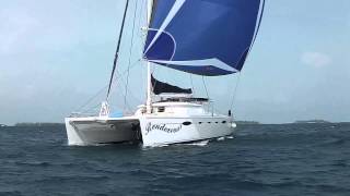 Parasailor on Fountaine Pajot Eleuthera 60 [upl. by Reinwald97]