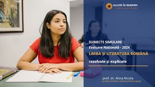 Rezolvarea Subiectelor de Simulare la Limba Română  Evaluare Națională 2024 [upl. by Razatlab356]