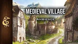 Medieval Village  Adventure Ambience  1 Hour [upl. by Persas]