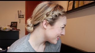 Tuto Coiffure Cheveux Attaches  Parfait quand il pleut [upl. by Xantha654]