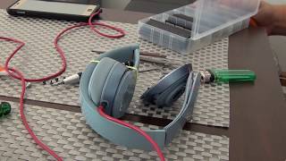 beats by dr dre solo 2  wire repair  cheap  easy  quick  one side not working repair [upl. by Ramu]