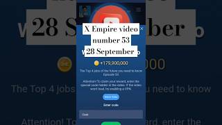 X Empire video number 53crypto shorts youtubeshorts [upl. by Akilegna364]