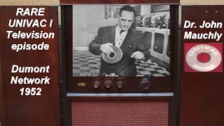 UNIVAC I Computer Dr John Mauchly TV talk 1952 RARE Kinescope ENIAC UNIVAC coinventor [upl. by Lemraj895]