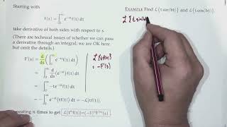 Differential Eqns F2227  Laplace transform rules of derivatives integrals and convolution [upl. by Bamby]