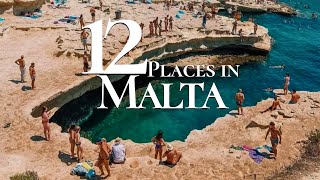 12 Most Beautiful Places to Visit in Malta 4K 🇲🇹  Valletta  Marsaxlokk [upl. by Gleda961]