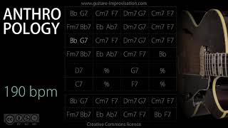 Anthropology  190 bpm  Bb Rhythm changes JazzSwing feel  Backing Track [upl. by Jelena]