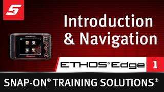 Introduction amp Navigation ETHOS® Edge Pt 17  Snapon Training Solutions® [upl. by Airdnua]