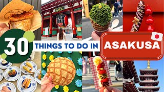 30 Things to do in ASAKUSA ⛩️ Japan Travel Guide [upl. by Volotta688]