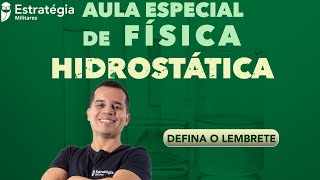 Aula Especial de Física Hidrostática com o Profº Davi [upl. by Naujaj]